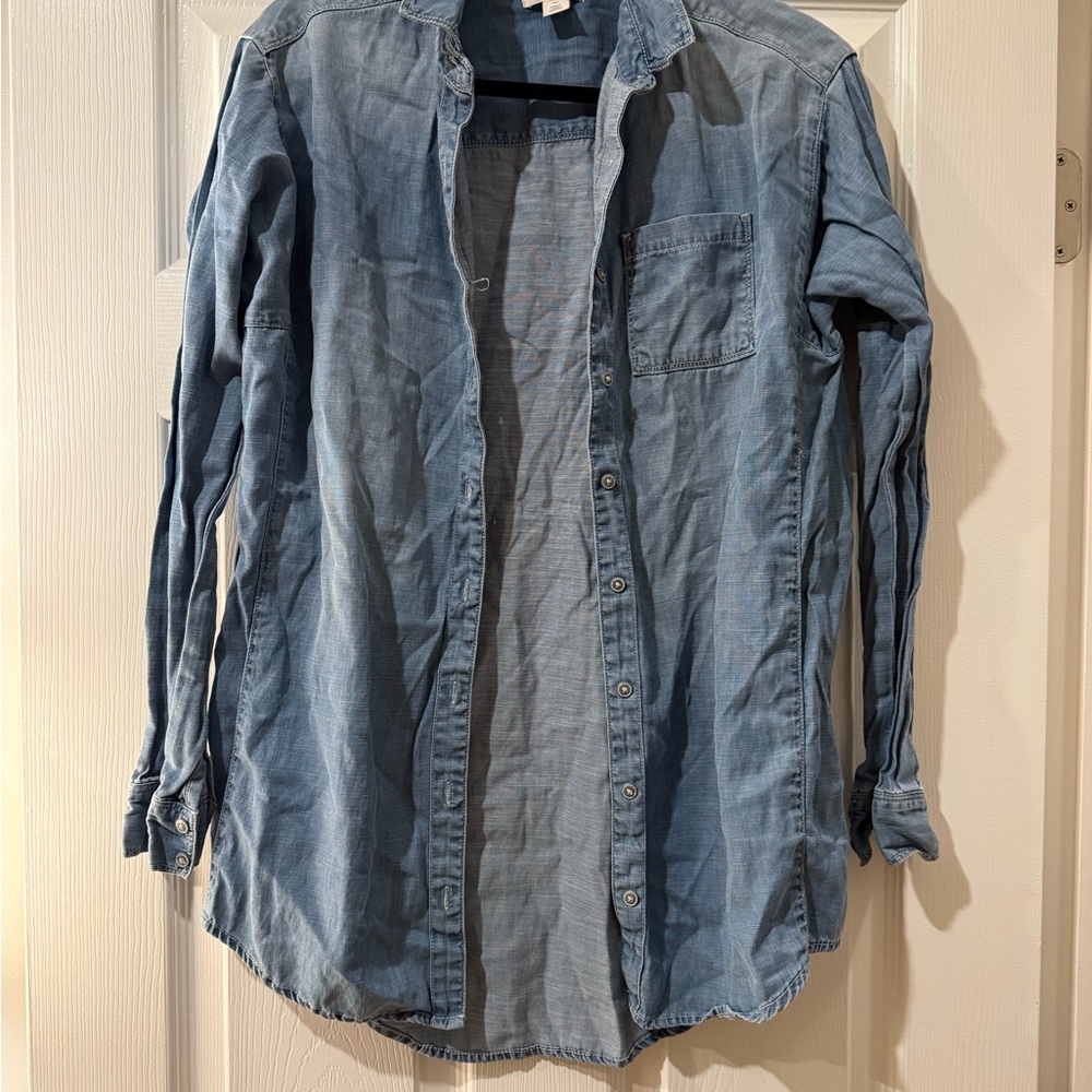 Casual Denim Button-Up Shirt by CASLON